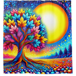 Autumn Tree Shower Curtain