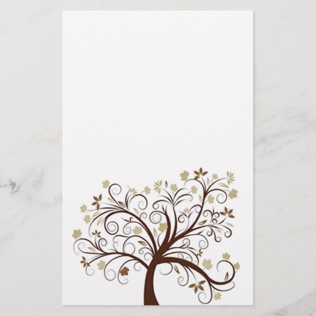 Autumn Tree Stationery (Front)