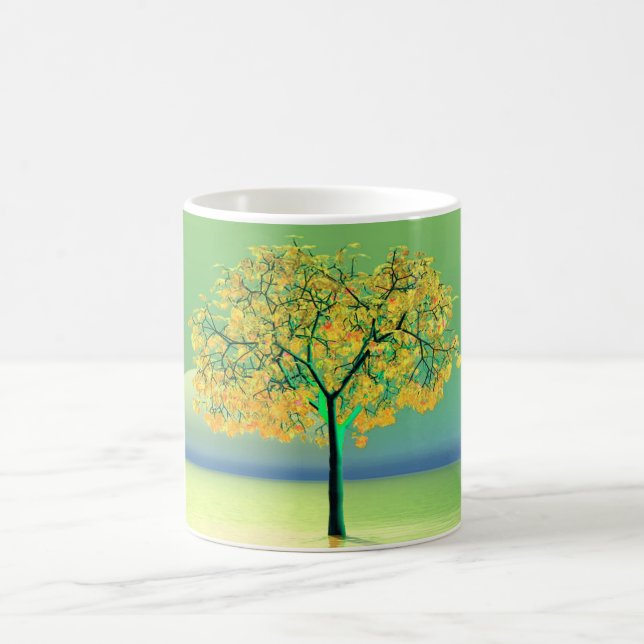 Autumn Tree Sunset Coffee Mug (Center)