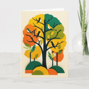 Autumn Tree Symphony Card
