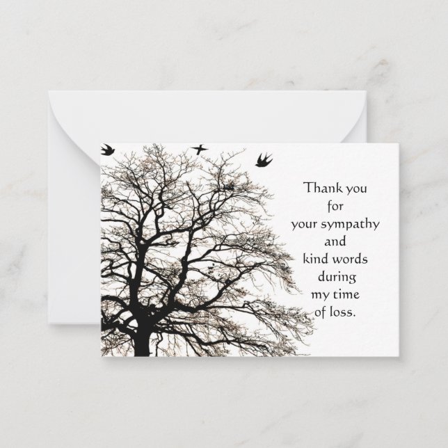 Autumn Tree Thank You Card (Front)