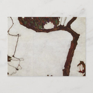 Autumn Tree with Fuchsias Postcard