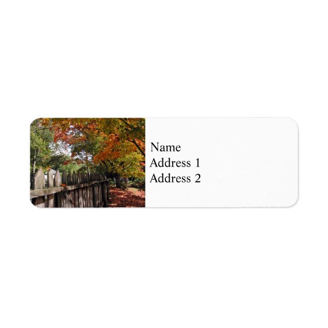 Autumn Trees and Picket Fence (Front)