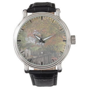 Autumn Trees and Picket Fence Watch