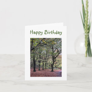 Autumn Trees birthday  Card