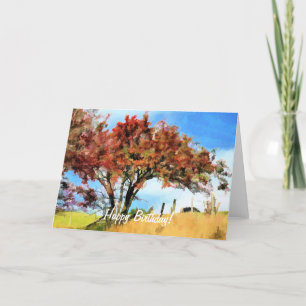 AUTUMN TREES CARD