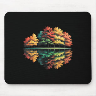 Autumn Trees Forest Reflection Nature Lover Fall F Mouse Mat