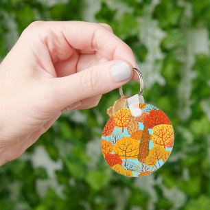 Autumn Trees Keychain