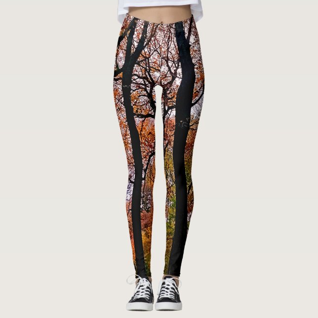Autumn trees leggings (Front)
