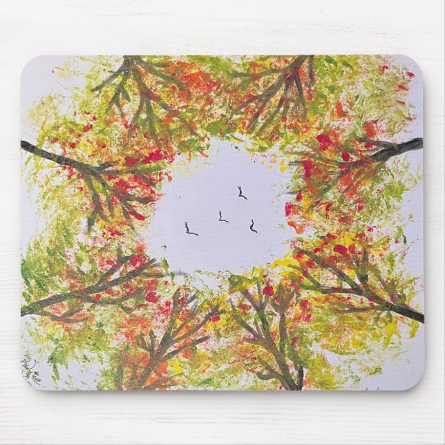 Autumn Trees Mouse Mat (Front)