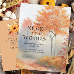 Autumn Trees Moving Announcement Postcard<br><div class="desc">This charming announcement features a watercolor autumn tree scene with the words "Our New Neck of the Woods" written in a rustic font. It's the perfect way to let your friends and family know about your upcoming move and let them know they're invited to celebrate with you.</div>
