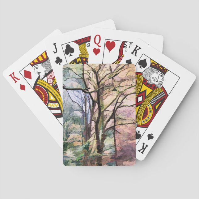 AUTUMN TREES PLAYING CARDS (Back)