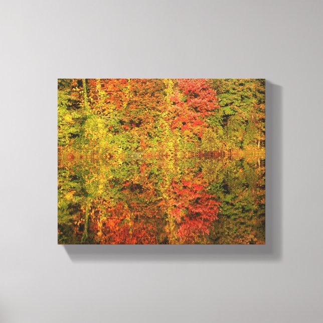 Autumn Trees Reflections Canvas Print (Front)