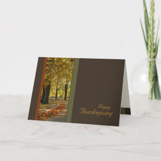 Autumn Trees Thanksgiving card