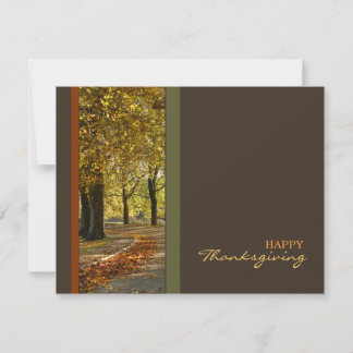 Autumn Trees Thanksgiving invitation