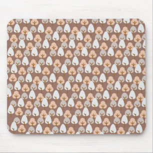 Autumn Trees Vintage Plant Pattern Mouse Mat