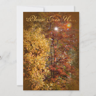 Autumn trees Wedding II Invitation