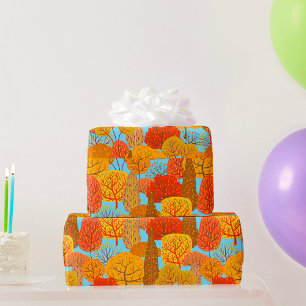Autumn Trees Wrapping Paper