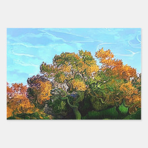 AUTUMN TREES WRAPPING PAPER SHEET