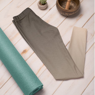 Autumn Trend Colour Peach Blush Ombre Leggings