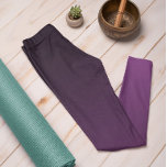 Autumn Trend Colour Plum Purple Ombre Leggings<br><div class="desc">Stylish Plum Purple subtle ombre leggings from our Autumn & Winter 2023/24 trend colours collection offer timeless charm. These Ombre Cyan Leggings feature a gradient, fading from dark at the top to the lighter / brighter colour at the legs. These leggings are a great way to add a pop of...</div>