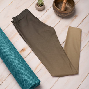 Autumn Trend Colour Warm Beige Ombre Leggings