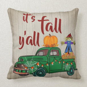 Autumn Truck Its Fall Yall Cushion