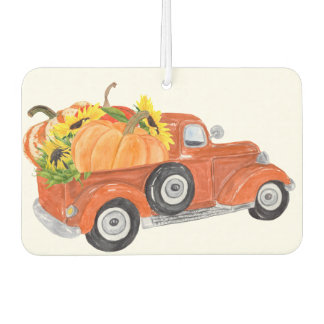 Autumn Truck with Pumpkins Car Air Freshener