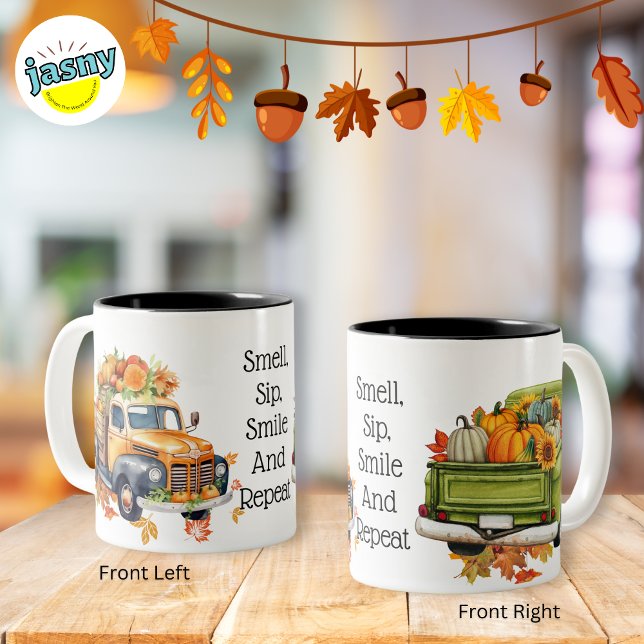 Autumn Trucks Two-Tone Coffee Mug (Creator Uploaded)