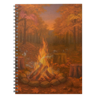 Autumn Twilight Bonfire Notebook