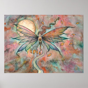Autumn Upgust Fairy Fantasy Art by Molly Harrison Poster