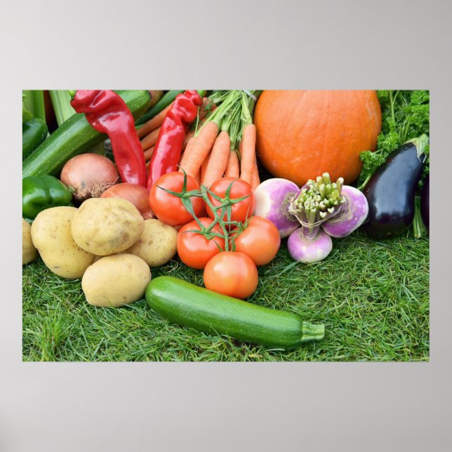 Autumn vegetables poster (Front)