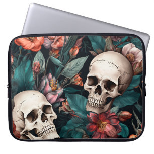 Autumn Vibes 3D Skull  Laptop Sleeve