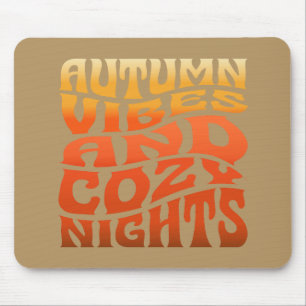Autumn Vibes And Cosy Nights Mouse Mat