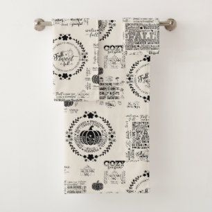 Autumn Vibes Bathroom Towel Set