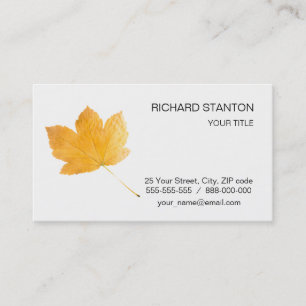 Autumn vibes business card