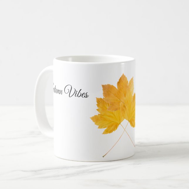 Autumn vibes coffee mug (Front Left)