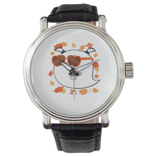 Autumn Vibes Cute Ghost Classic T-Shirt Watch