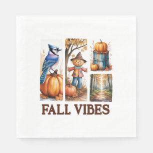 Autumn Vibes Fall Vibes Napkin