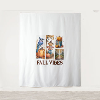Autumn Vibes Fall Vibes Tapestry