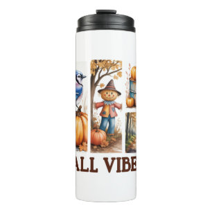 Autumn Vibes Fall Vibes Thermal Tumbler