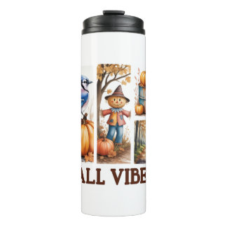 Autumn Vibes Fall Vibes Thermal Tumbler