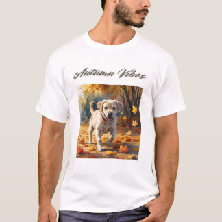 Autumn Vibes Labrador Puppy T-Shirt