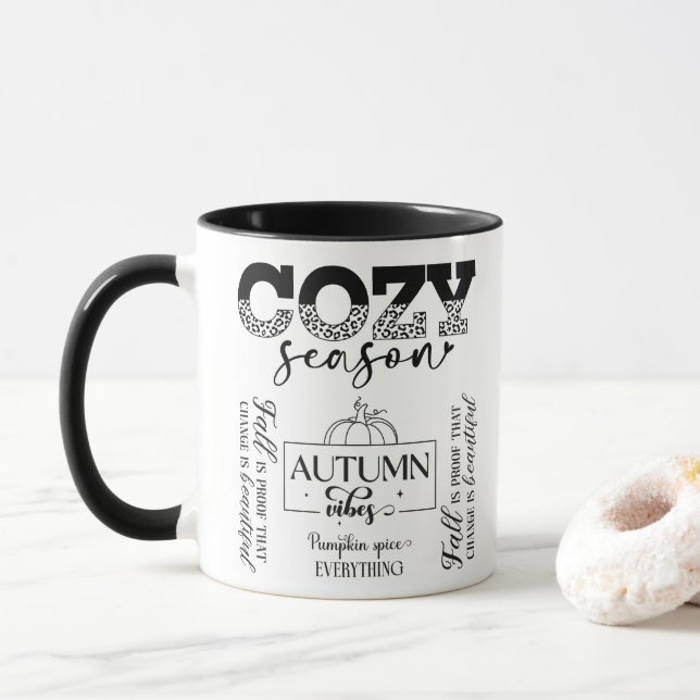 Autumn Vibes Mug (With Donut)