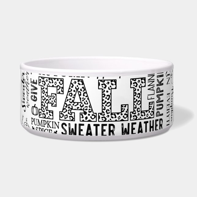 Autumn Vibes Pet Feeding Bowls (Front)