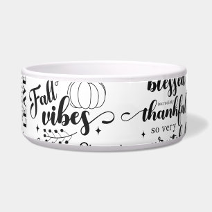 Autumn Vibes Pet Feeding Bowls