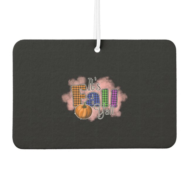 Autumn vibes Revelin Car Air Freshener (Front)