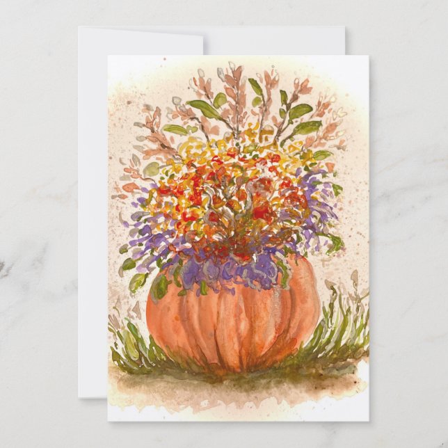 Autumn Vibes  Thank You Card (Front)