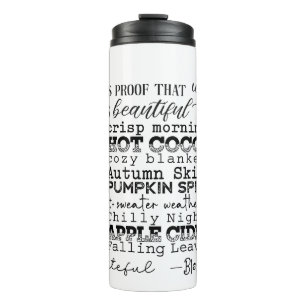 Autumn Vibes Thermal Tumbler