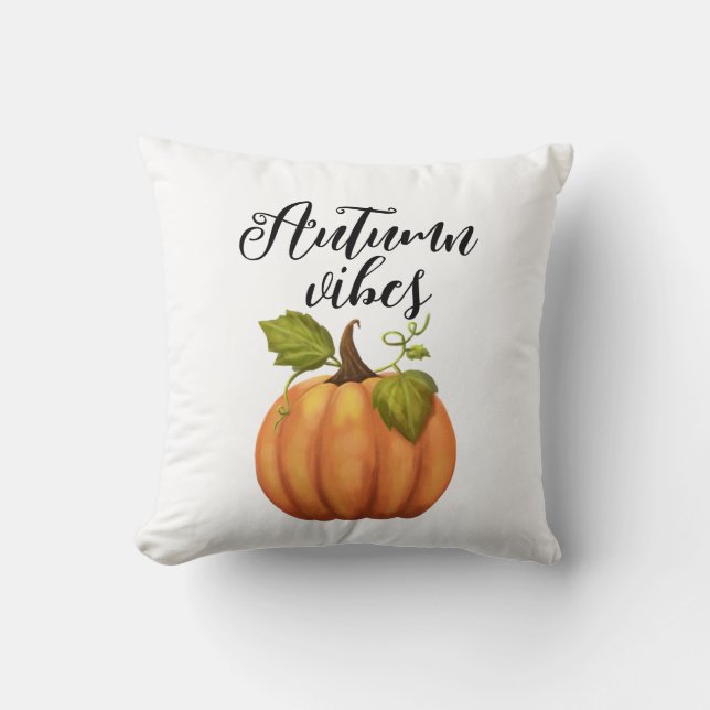 Autumn Vibes Throw Pillows (Front)